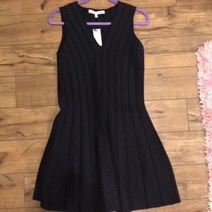 Black and Navy pattern dress